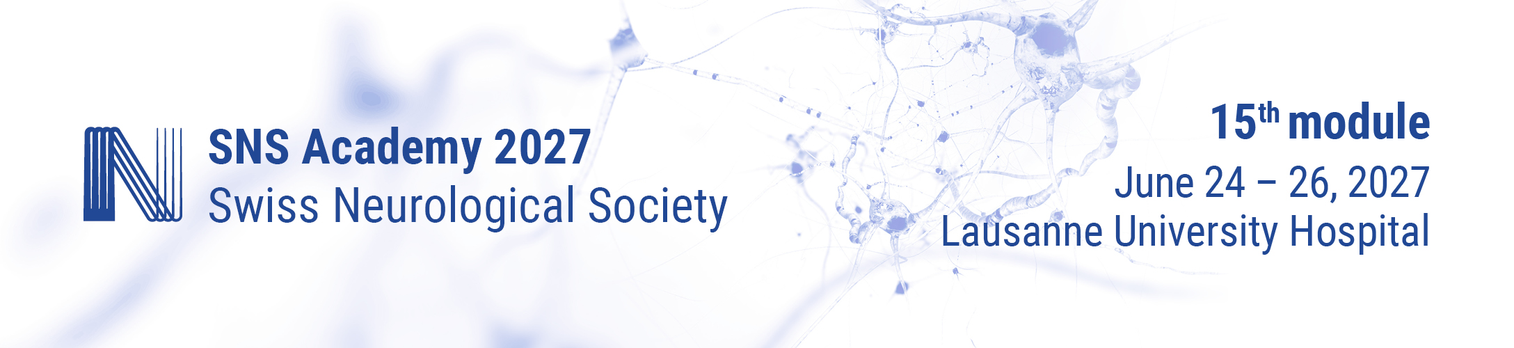 Header banner for the conference: SNS Academy 2027. This goes from 24 June 2027 to 26 June 2027.